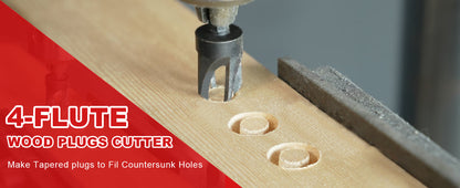 🛠️ Wood Countersink Drill Bit Set with 1/4" Hex Shank – Precision Woodworking Tool Kit