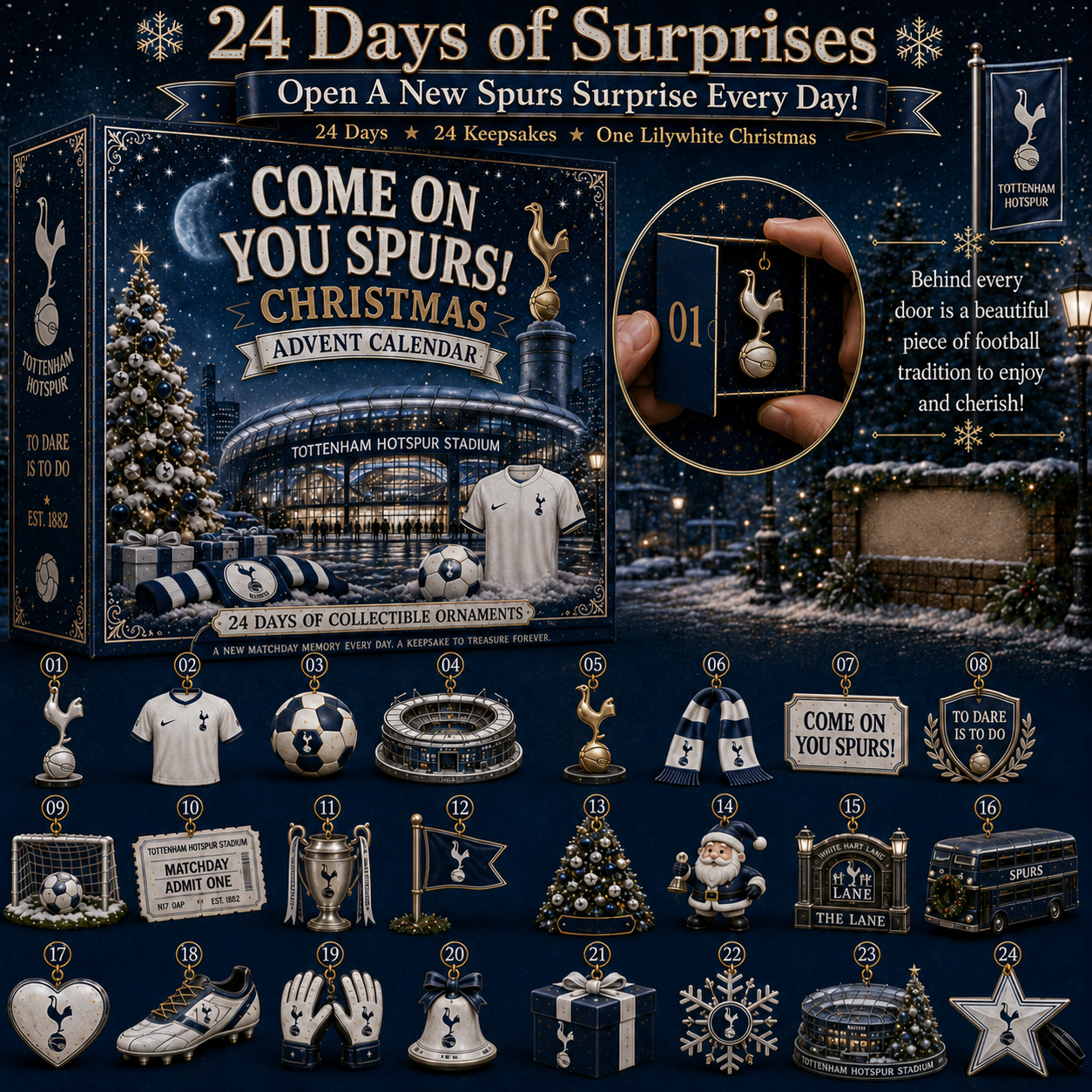 🎄 Come On You Spurs! Football Christmas Advent Calendar