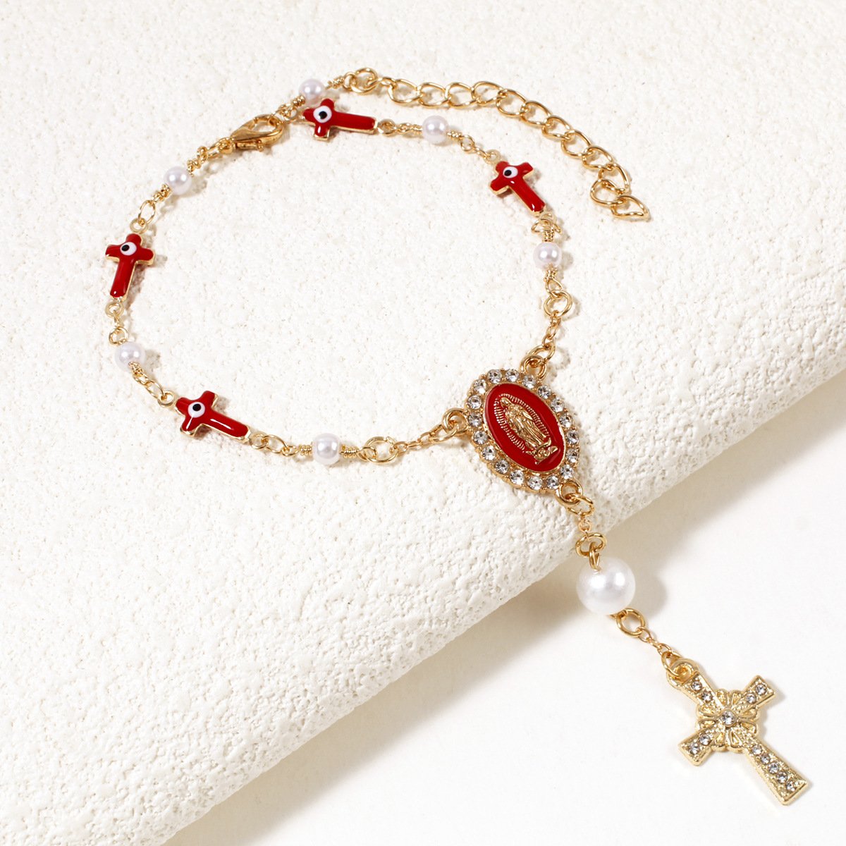 🚗 Unique Retro Steering Wheel Rosary Pendant