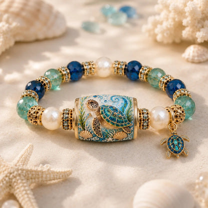 🌊 Ocean Guardian Bracelet Collection | 7 Marine Creature Designs, Gemstone-Style Beads & Matching Sea Charms 🐚✨