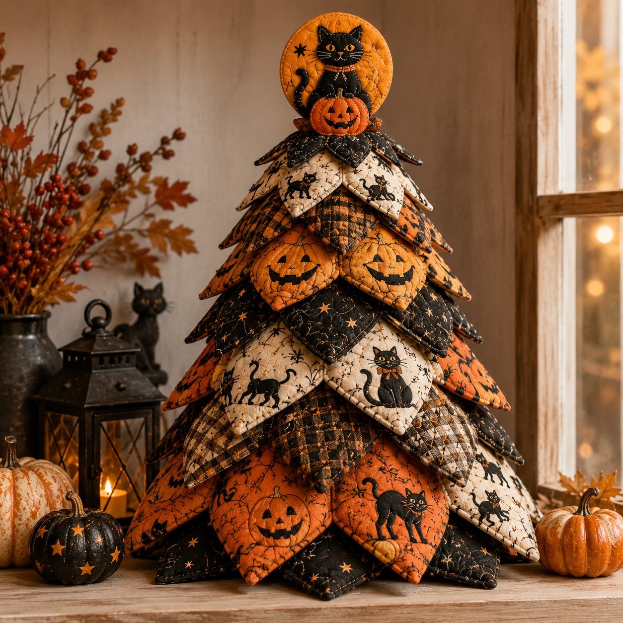 Black Cat & Pumpkin