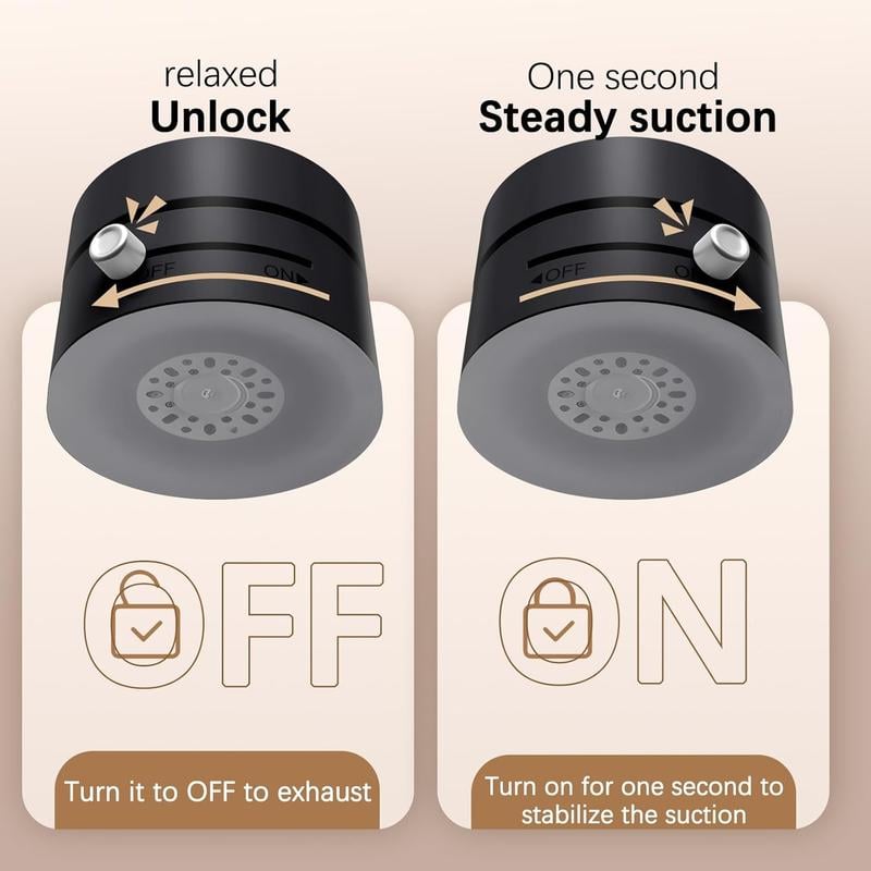 Vacuum magnetic phone holder, foldable and portable double-sided vacuum magnetic adjustable phone stand.