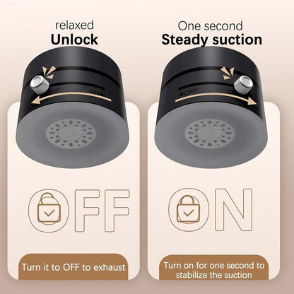 Vacuum magnetic phone holder, foldable and portable double-sided vacuum magnetic adjustable phone stand.