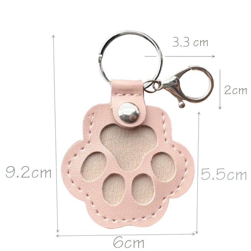 🐾Pet Paw Shaped Leather Keychain