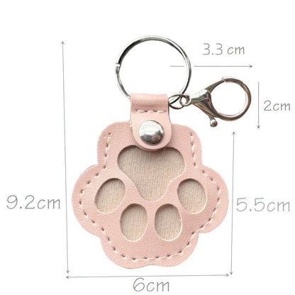 🐾Pet Paw Shaped Leather Keychain