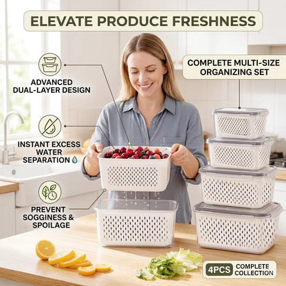 🍓 Food Storage Containers for Refrigerator Organization
