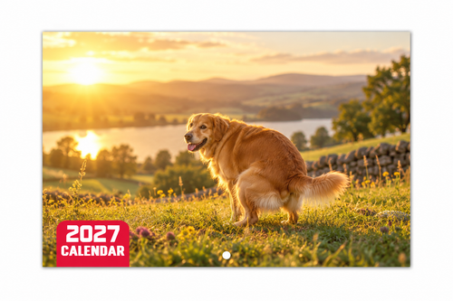 Dogs Pooping  – 2027 Wall Calendar
