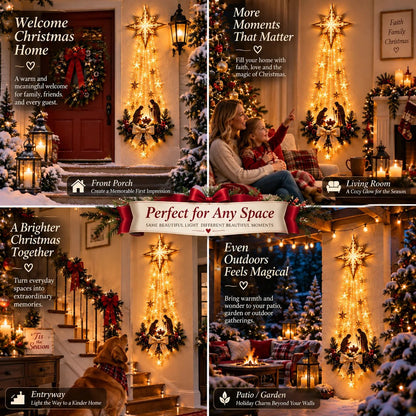 ✝️ Bethlehem Star of Faith – Lighted Nativity Wall Decor✝️✝️