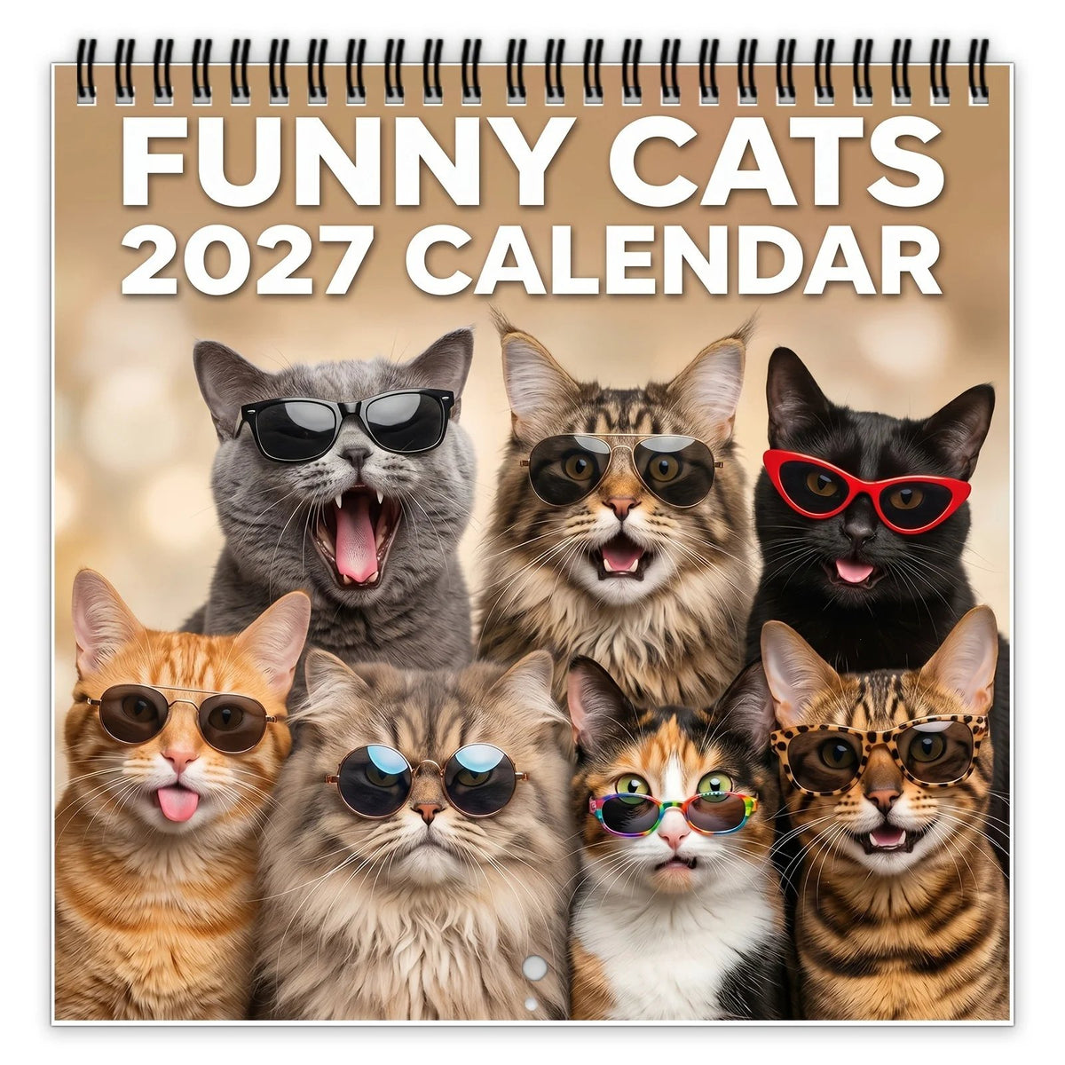🐱 2027 Funny Cats Wall Calendar – Sassy Cats & Hilarious Quotes
