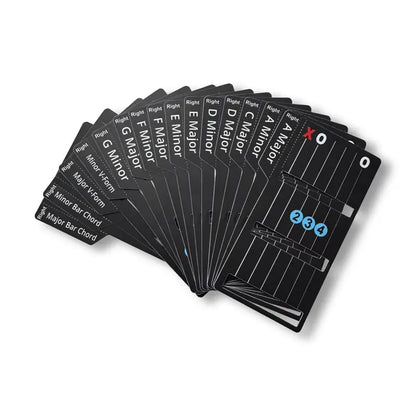 Guitar Chord Cards for Beginners (15 cards)