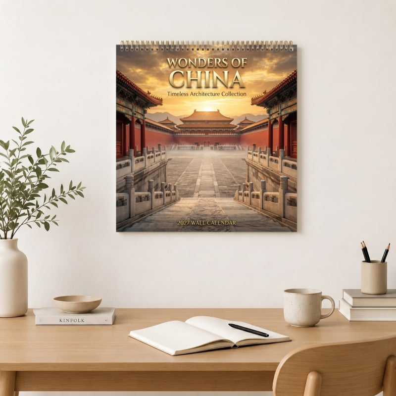 🏯 2027 Wonders of China Wall Calendar – 12 Months of Iconic Chinese Landmarks & Breathtaking Scenic Beauty