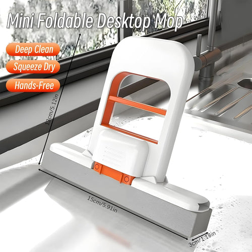 🎉🔥2026 New Mini Foldable Desktop Mop - Durable Hands-Free Lazy Mop🎉