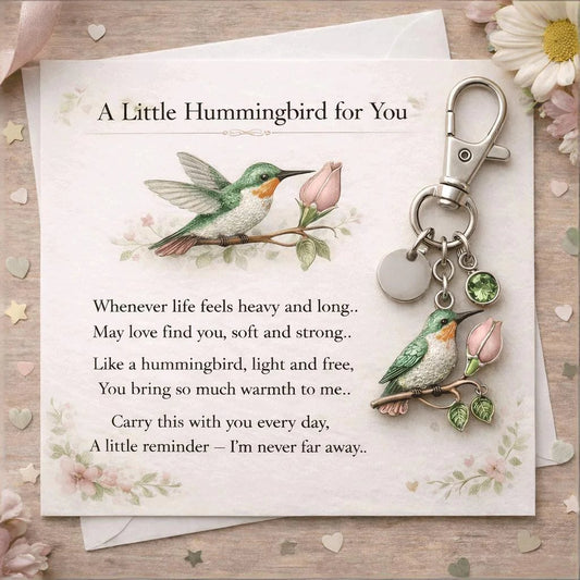 💖Mother's Day Hot Sale 49%OFF🐦Exclusive Custom Hummingbird Keychain
