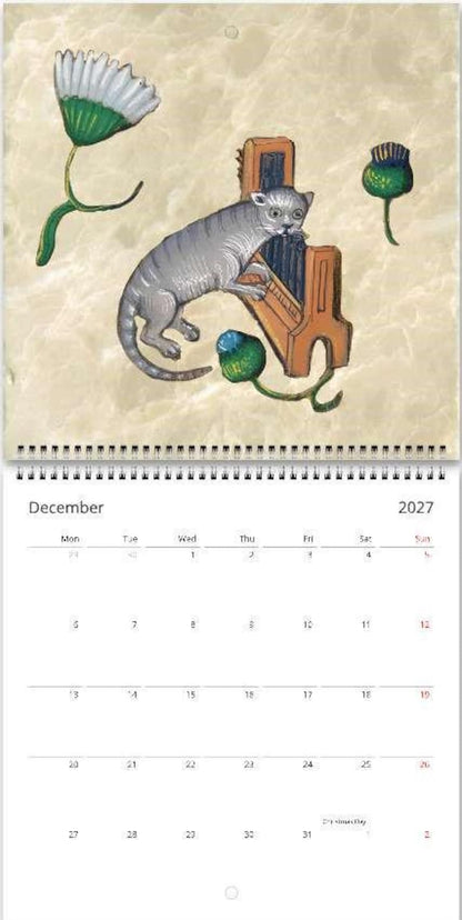 Medieval Inspired Ugly Cats Calendar