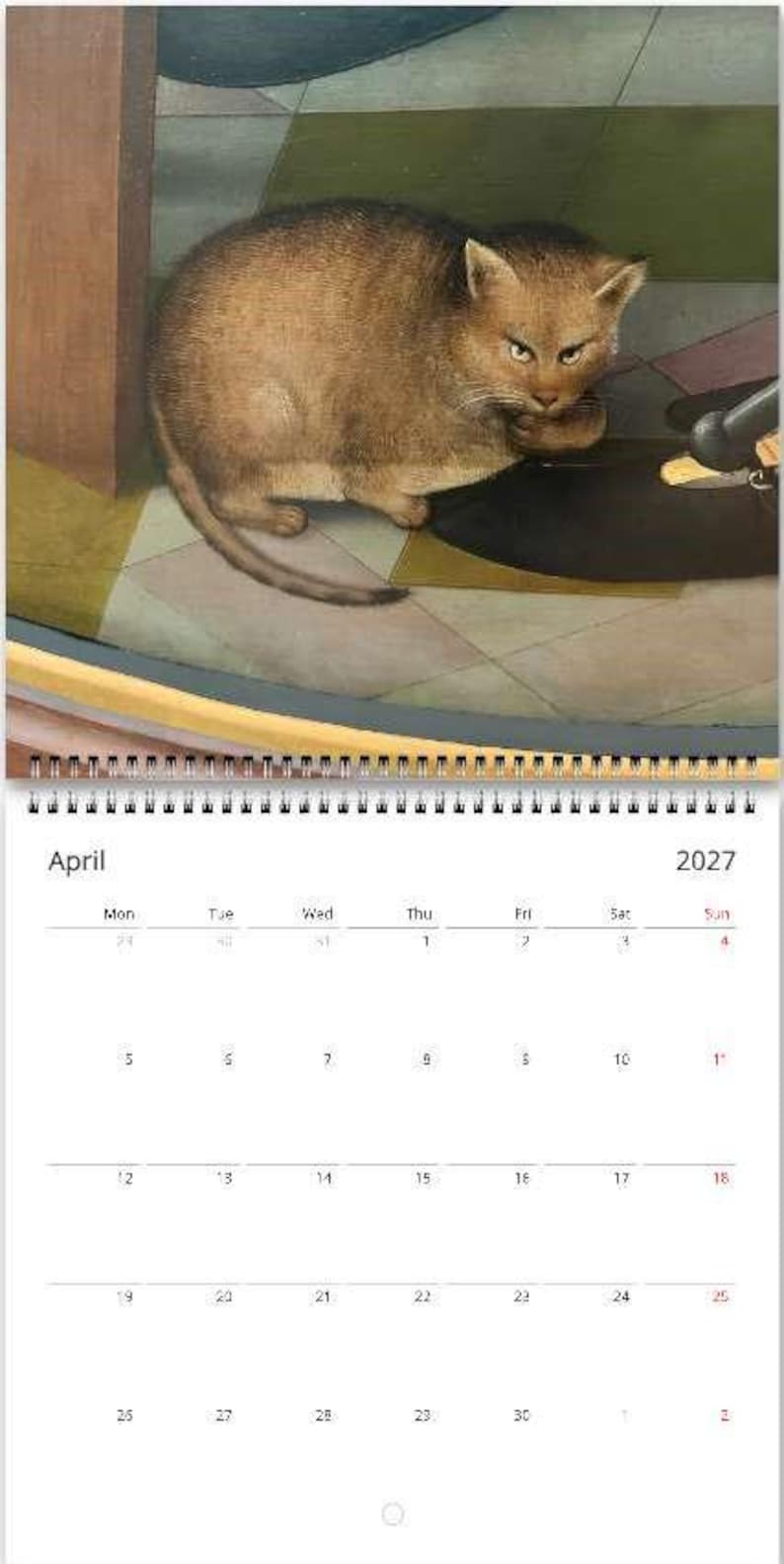 Medieval Inspired Ugly Cats Calendar
