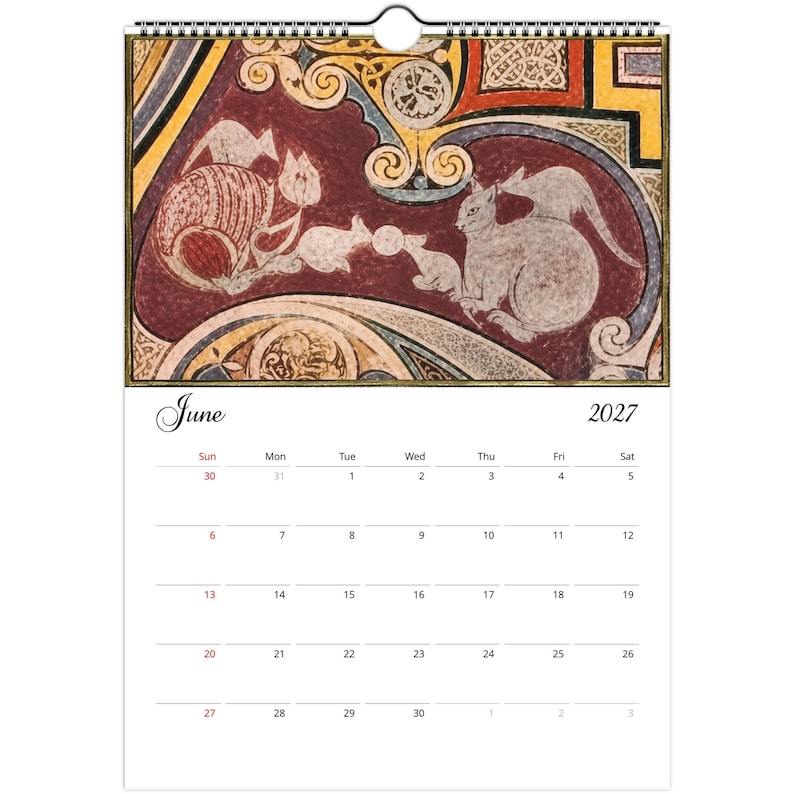 Medieval Cats Calendar 2027 – Weird and Whimsical Art Calendar