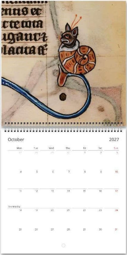 Medieval Inspired Ugly Cats Calendar