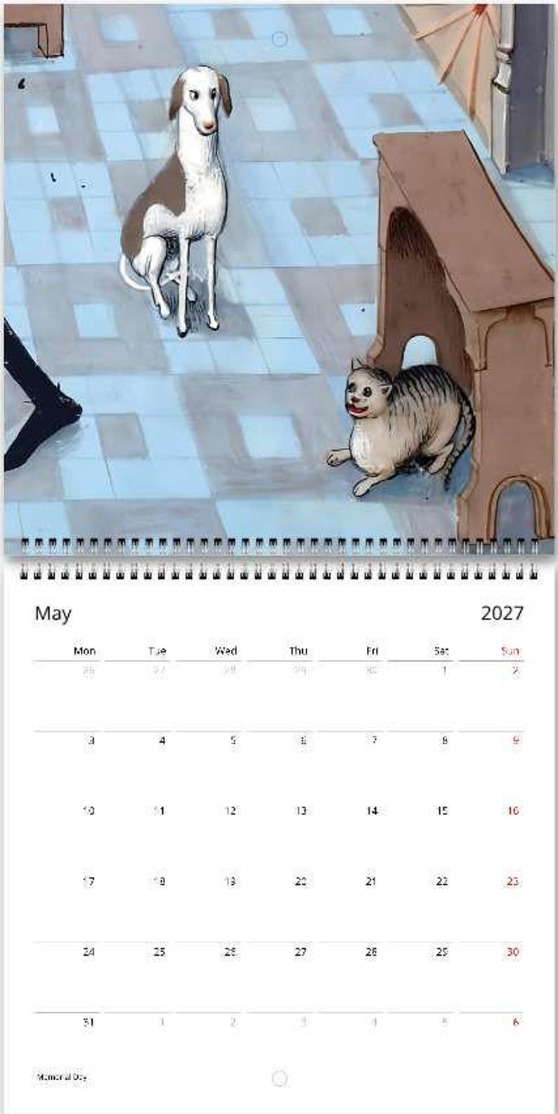 Medieval Inspired Ugly Cats Calendar