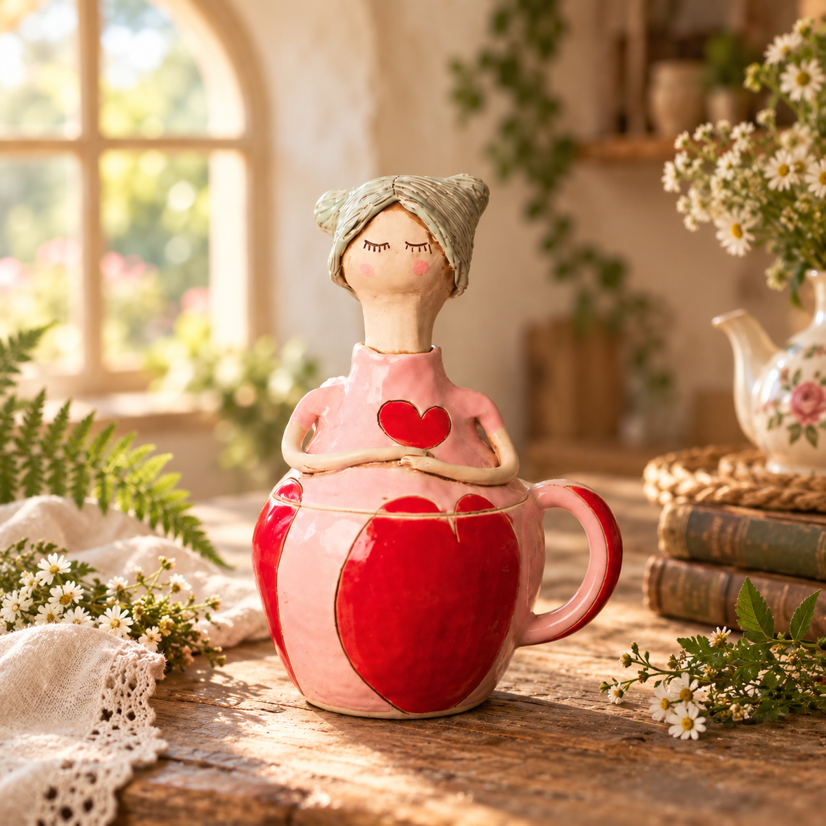 ⭐💖 Handmade Fairies Storage Jar/Mug