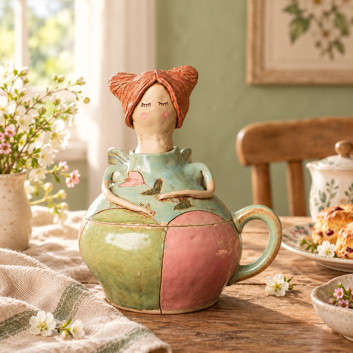 ⭐💖 Handmade Fairies Storage Jar/Mug