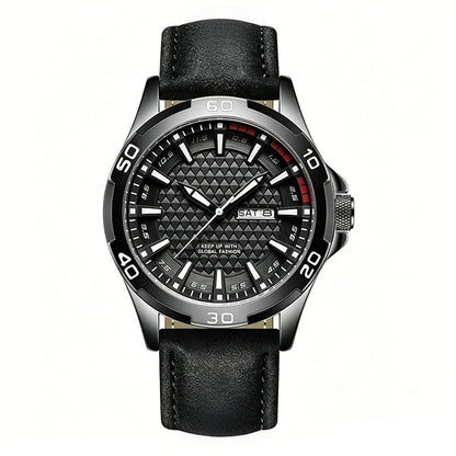 ⌚💥Men's Luminous Quartz 30M Sports Wristwatch – 3D Geometric Dial, Anti-Scratch, Water Resistant ✨