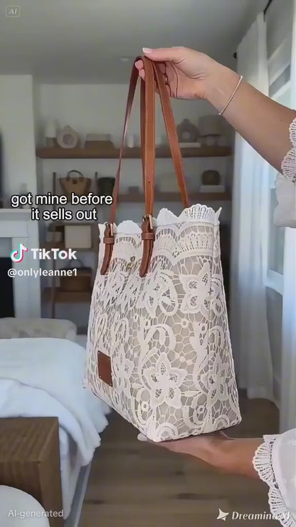 🔥💛Vintage Lace Shoulder Bag – Elegant Crossbody Purse for Every Occasion 🤍👜