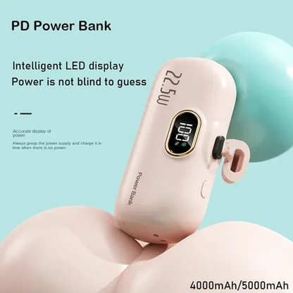 🔥5000mAh Mini Power Bank – Ultra-Portable & Universally Compatible🔋📱