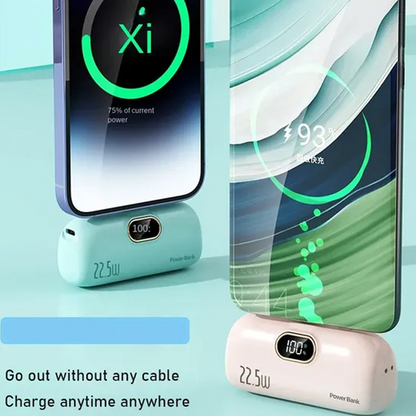 🔥5000mAh Mini Power Bank – Ultra-Portable & Universally Compatible🔋📱