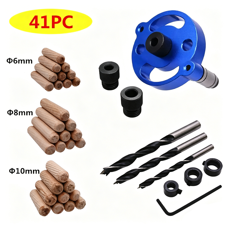 Self-Centering Dowel Jig Kit for Woodworking