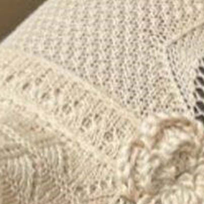 Women's Crochet Bucket Hat with Flower Accent
