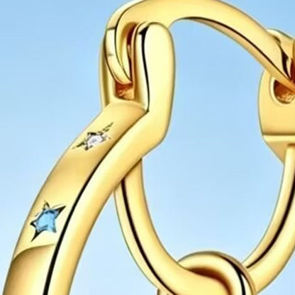 ⏰Celestial Double Layer Hoop Earrings