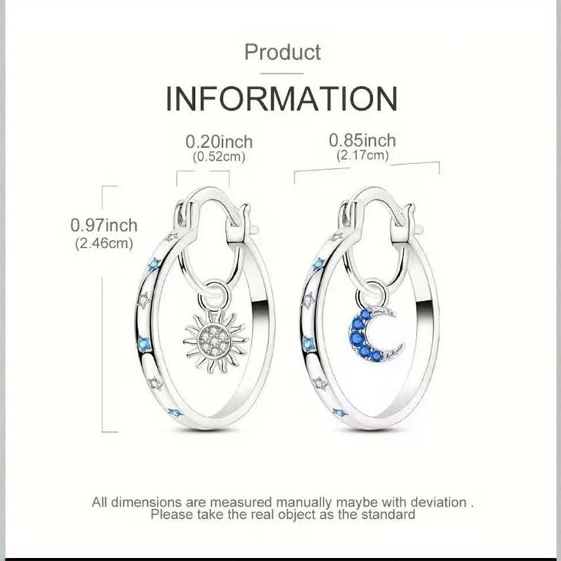 ⏰Celestial Double Layer Hoop Earrings