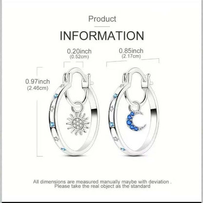 ⏰Celestial Double Layer Hoop Earrings