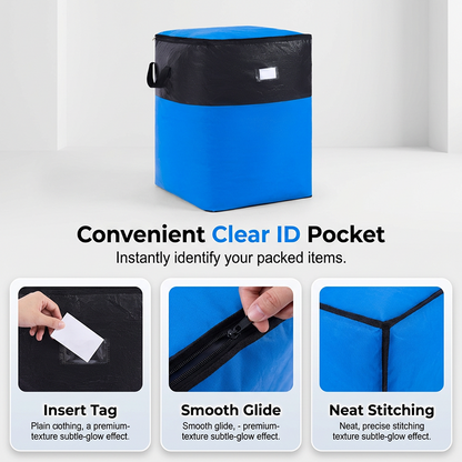 ⏰🧳 Collapsible Storage and Moving Bag – Heavy-duty handles & zippered closure – Folds flat, perfect for moving, travel or closet organization – reusable & easy to clean 🏠3