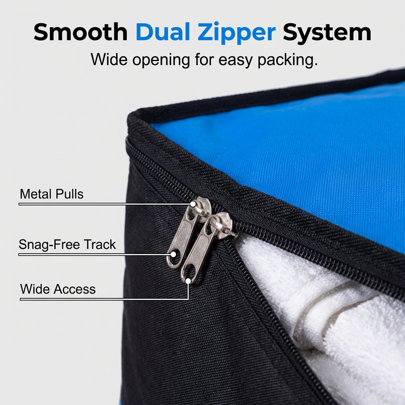 ⏰🧳 Collapsible Storage and Moving Bag – Heavy-duty handles & zippered closure – Folds flat, perfect for moving, travel or closet organization – reusable & easy to clean 🏠3