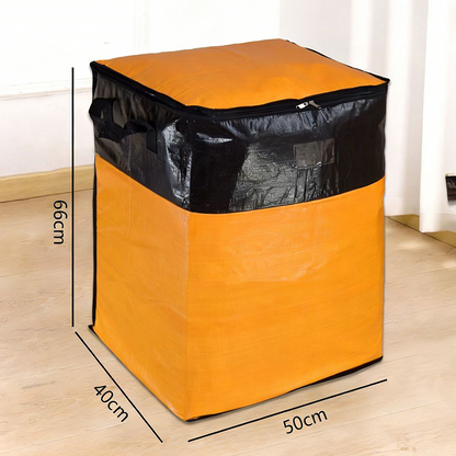 ⏰🧳 Collapsible Storage and Moving Bag – Heavy-duty handles & zippered closure – Folds flat, perfect for moving, travel or closet organization – reusable & easy to clean 🏠3
