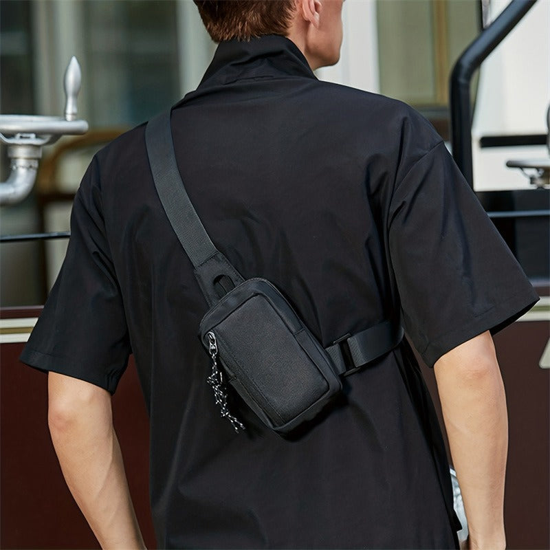 🧩 Multi-Compartment Sling Bag with Anti-Theft Back Pocket — Organise Your EDC, Protect Your Valuables