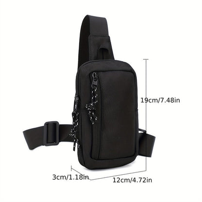 🧩 Multi-Compartment Sling Bag with Anti-Theft Back Pocket — Organise Your EDC, Protect Your Valuables