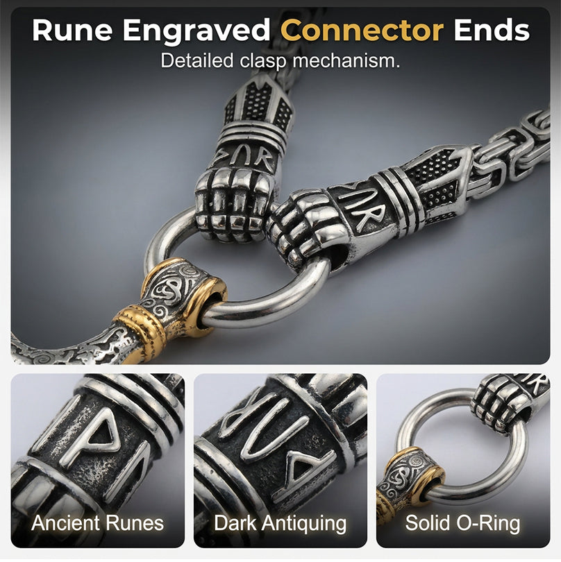 🎁2026 New Arrivals 💥Viking Thor Hammer Pendant Necklace – Stainless steel with Byzantine chain – Bold & durable – perfect for daily wear or gifting ✨💪