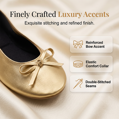 🎁2026 New Arrivals 50% OFF💥Women's Elegant Foldable Ballet Flats – Lightweight & portable – Perfect for travel, office or back-up comfort – stylish and practical ✨🌸