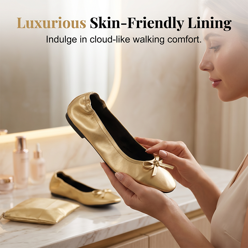 🎁2026 New Arrivals 50% OFF💥Women's Elegant Foldable Ballet Flats – Lightweight & portable – Perfect for travel, office or back-up comfort – stylish and practical ✨🌸