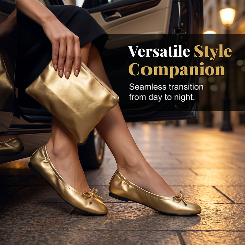 🎁2026 New Arrivals 50% OFF💥Women's Elegant Foldable Ballet Flats – Lightweight & portable – Perfect for travel, office or back-up comfort – stylish and practical ✨🌸