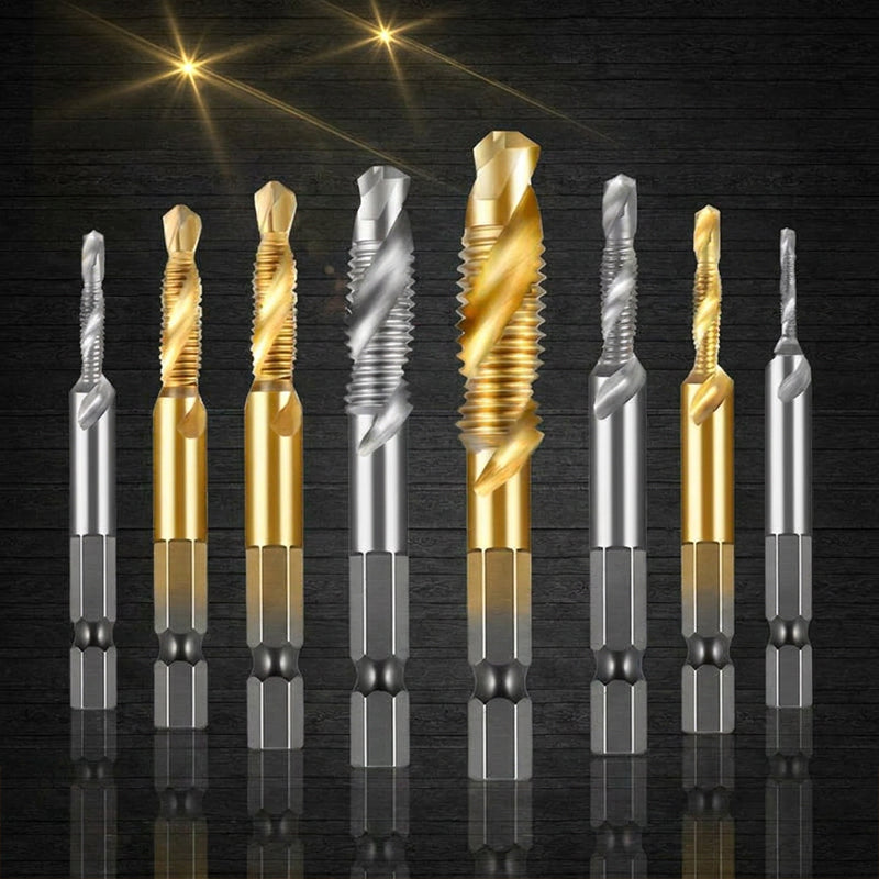 Hex Shank Combination Drill and Tap Bit Set