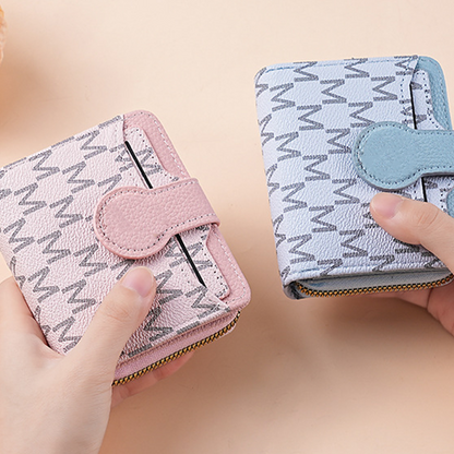 Elegant Monogram Short Wallet for Women