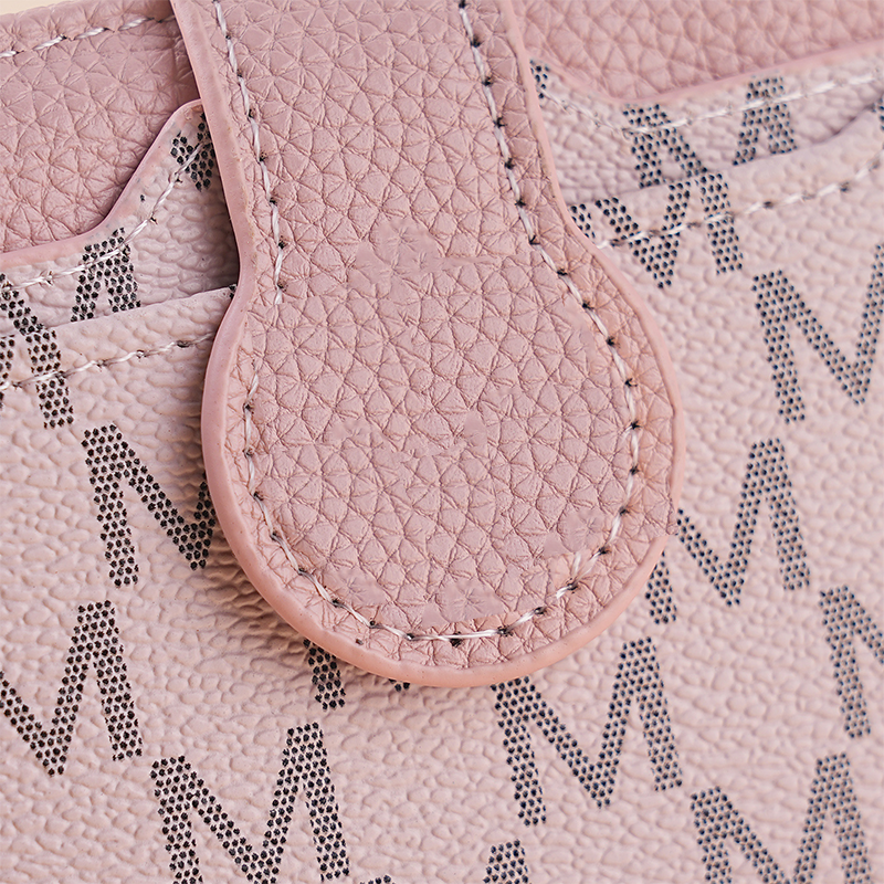 Elegant Monogram Short Wallet for Women