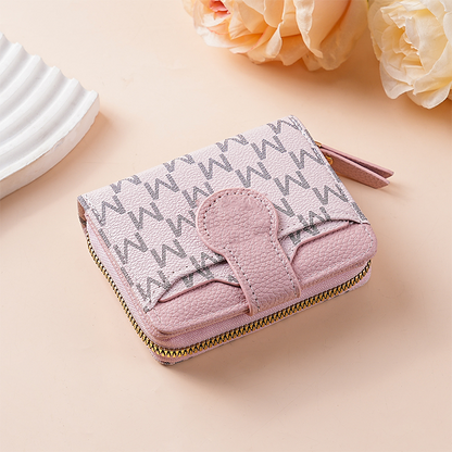 Elegant Monogram Short Wallet for Women