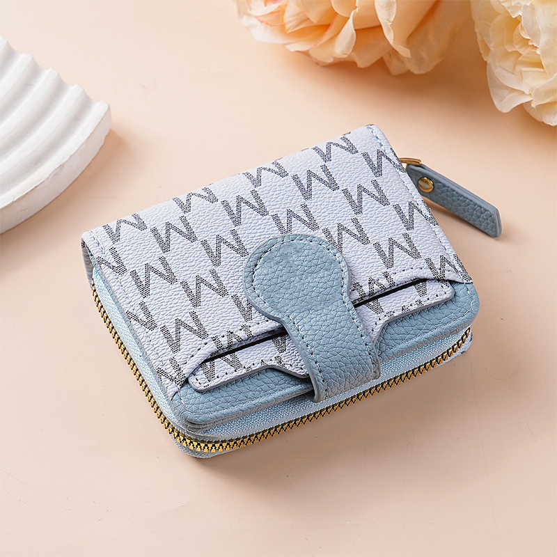 Elegant Monogram Short Wallet for Women