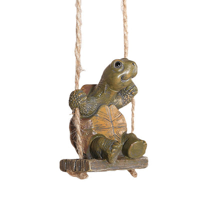 Whimsical Turtle Swing Decor – A Charming Hanging Ornament for Garden, Patio & Indoor Spaces 🌿✨