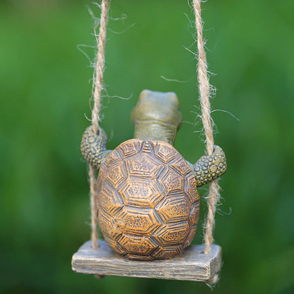 Whimsical Turtle Swing Decor – A Charming Hanging Ornament for Garden, Patio & Indoor Spaces 🌿✨