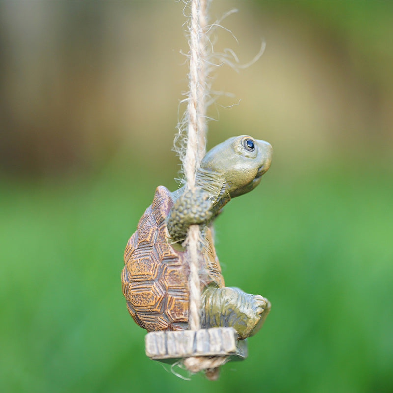 Whimsical Turtle Swing Decor – A Charming Hanging Ornament for Garden, Patio & Indoor Spaces 🌿✨